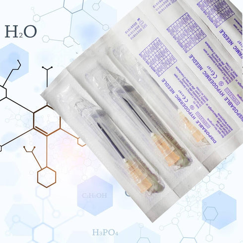 100 Pack 25 Gauge 5/8 Inch Sterile Disposable Lab Supplies, Scientific and Industrial Dispensing Needle Accessories...