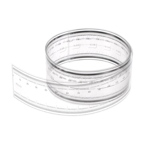 Film Flexible Ruler 100cm 0.1mm Scale with R Angle & Width Lines PET Plastic Folding Straight Ruler Calibration Soft Ruler Measuring Tool for Fact...