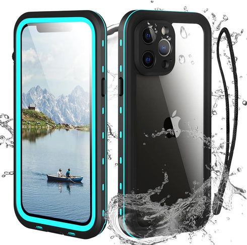 Waterproof iPhone 13 Pro Case - Full Protection iPhone 13 Pro Waterproof Phone case 6.1 Inch Shockproof Dustproof Teal...