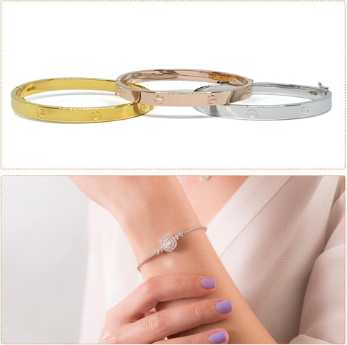 3pcs Mini Bracelet Screwdriver 4mm Titanium Steel Slotted Screw Driver with 5mm Width Non-slip Handle for Bracelet Repair Screwdriver Tools...