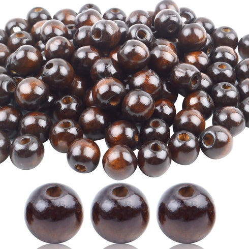 100pcs Natural Wooden Beads Round Ball Spacer Beads Decoration Accessories for Jewelry Making Finding Charms(16mm)...