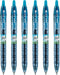 PILOT B2P - Bottle to Pen Refillable & Retractable Rolling Ball Gel Pen Made From Recycled Bottles, 0.7mm Fine Point, Turquoise Ink, 6-Pack...
