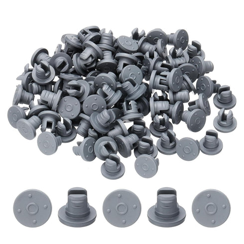 PATIKIL 13mm Vials Rubber Stoppers, 100 Pcs Self Injection Ports Butyl Rubber Bottle Stopper for Glass Vial Liquid Culture Jars...