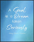 Posterizer 1 pcs-Henry David Thoreau-A Goal Is a Dream Taken Seriously-Philosophy-Quotes-Gift for Teachers-School and classroom art- unframed wall...