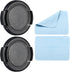 PATIKIL Camera Lens Cap, 2 Pack Sides Pinch Front Lens Cover with Microfiber Cleaning Cloth for 37mm Thread Universal DSLR Lenses for Nikon, for F...