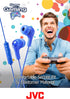 JVC Gumy Gamer, in Ear Earbud Headphones with Mic, Remote, and Mute Switch for Gaming and Chatting, Powerful Sound, Comfortable and Secure Fit, Si...