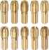 10pcs Brass Collet 0.5-3.2mm Brass Drill Chucks Mini Electric Grinder Quick Change Drill Chuck Bit Sets for Rotary Tools, 4.8mm Shank Diameter...