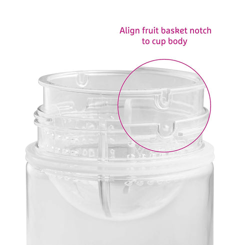 Munchkin® Miracle® 360 Fruit Infuser Water Bottle, 20 Ounce, Red...