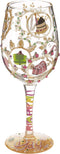 Designs by Lolita “Queen For a Day” Hand-painted Artisan Wine Glass, 15 oz....
