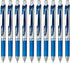 Pentel BL80-C 1.0 Blue Gel Ballpoint Pen EnerGel Ink 10 Pens...