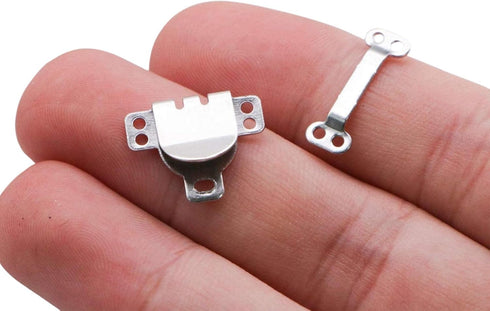 Lakesstory Metal Hook and Eye Nickel Sewing Hooks & Eyes Closure for Bra Trousers Skirt Jeans Dress and Sewing DIY Craft - 4 Sets in a Pack...