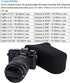 JJC Black Ultra Light Neoprene Camera Case for Fujifilm Fuji X-T100 X-T30 X-T20 X-T10 +50-200mm/50-230mm Lens, Pouch Bag for Olympus E-PL8 E-M5II ...
