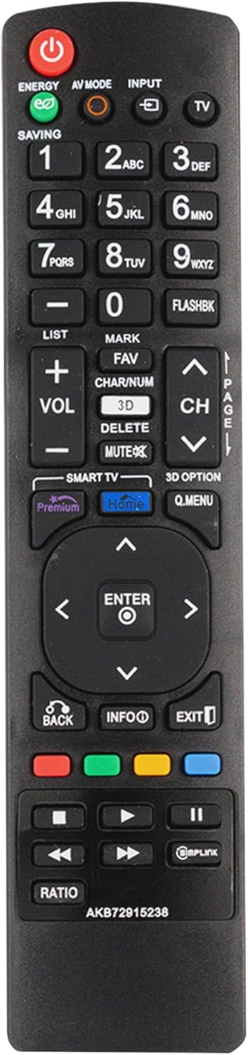 New AKB72915238 Replaced Remote fit for LG AKB72914041 AKB72914043 AKB72914271 LCD LED 3D Smart TV 55LV3700 42LV5400 42LW5700 47LW5700 42LV3700 47...