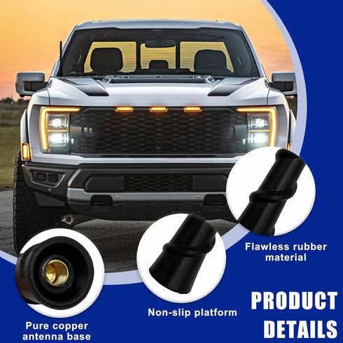 Car Spiral Antenna, 7 Inch Auto Toppers Flexible Retrofit Antenna with Screw, Waterproof PVC Antenna Replacement Universal for Most Vehicles, Exte...