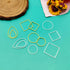 Oubaka 192pcs Earring Hoop Jewelry Making, 3 Shapes Earrings Beading Hoop Bulk Hypoallergenic Square Teardrop Round Earring Findings for DIY Craft...