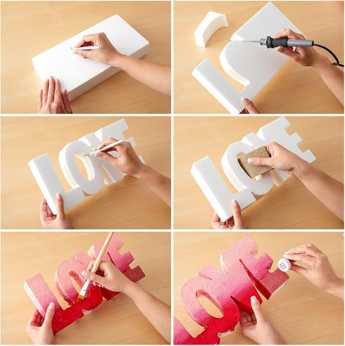 9 Pack Floral Foam Circles for Crafts, Polystyrene Cylinders for Floral Arrangements, DIY Projects (4 x 2 in)...