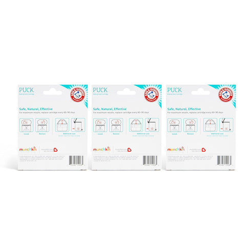 Munchkin® Arm & Hammer Puck Baking Soda Cartridge, Lavender Scent, 3 Count...