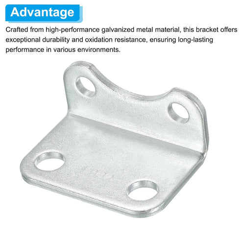 PATIKIL Air Cylinder Connecting Pneumatic Rod Splint Mounting Bracket, 4 Pack Pneumatic Parts Cylinder Installation Stand for 32mm Cylinder Dia....