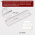Film Flexible Ruler 4 Inch 0.1mm Scale PET Plastic Folding Straight Ruler Calibration Soft Ruler Measuring Tool for Factory, Transparent...