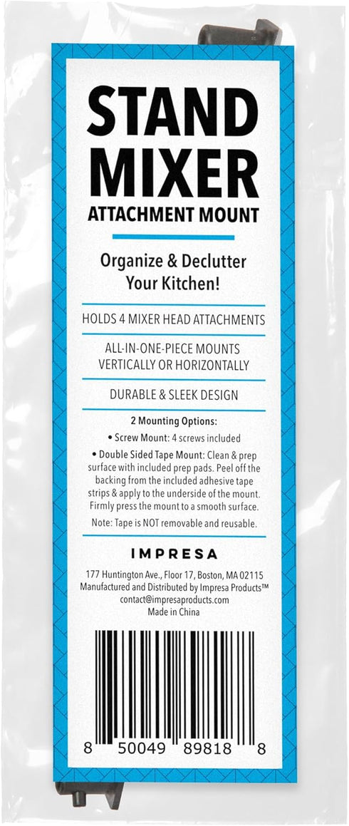 Impresa Stand Mixer Attachment Storage Organizer for KitchenAid Mixer Attachments - Organize Your Kitchen Appliances with the Impresa Stand Mixer ...