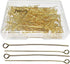 200Pcs Eye Pin Open Eye Pins Head Pins for DIY Jewelry Making 1.6inch/40mm (Gold)...