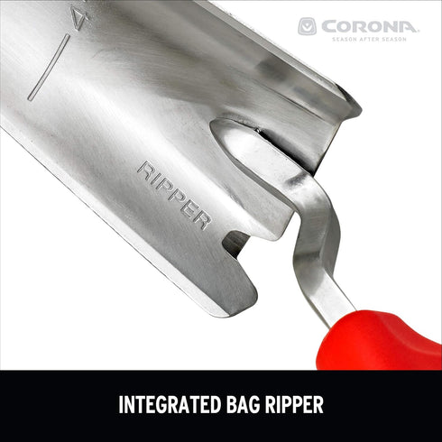 Corona CT 3314 Premium Stainless Steel ComfortGEL Garden Trowel, 13.5" Overall Length, Handle Length 7", Red...