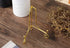 Artliving (4 pack 4" Iron Display Stand, Gold Small Iron Easel Plate Display Photo Holder Stand, Displays card,cookie, Decorative Plates,Artwork...