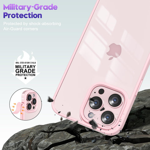 oakxco Thin Slim Clear case for iPhone 13 Pro Max, Transparent Hybrid Hard Shell Plastic & Soft Silicone Rubber Bumper, Non-Yellow Acrylic Protect...