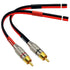 CESS-064-1f Speaker Cables to RCA Plugs Adapter, 2-Channel (1 Foot)...