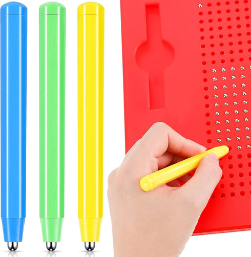 3 Pieces Replacement Stylus Magnetic Drawing Pen Magnet Replacement Pens for Play Magnapad Magnetic Drawing Board Writing Tablet A to Z and Number...