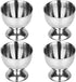 Egg Cup, Anwenk Egg Tray Stainless Steel Soft Boiled Egg Cups Holder Stand Dishwasher Safe (4 Packs)...