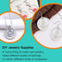 240pcs Earrings Hoop for Jewelry Making, Silver Earrings Beading Hoop Hypoallergenic Round Earrings Open Bezels Linking Rings Beading Hoop Earring...