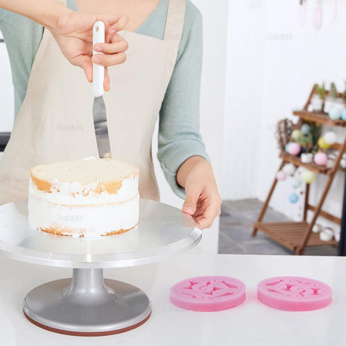 AUEAR, Set of 4 Mini Bow-Ties Necktie Mustache Silicone Mold for Fondant Cake Chocolate Candy Sugar Home Cupcake Decoration Baking Tools Pink...