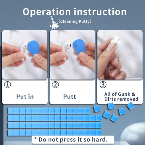 Cleaner Kit for Airpods, Earbuds Cleaning kit for Airpods Pro 1 2 3, Phone Cleaner kit with Brush for Bluetooth Earbuds Cleaner, Wireless Earphone...