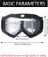 Frienda 2 Pieces Motorcycle Goggles Helmet Riding Goggles Glasses With Face Cover(Gray, Transparent)...