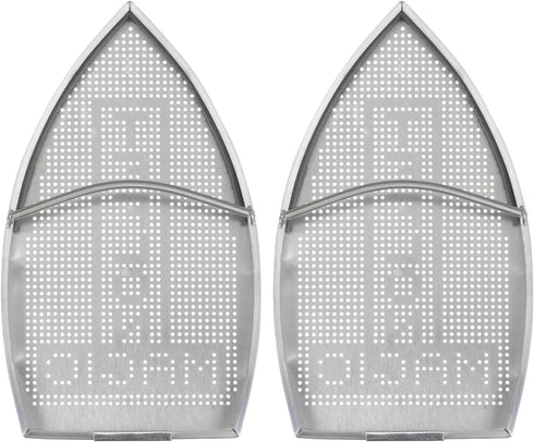 2pcs Iron Cover Non Stick Iron Shoe Aluminum Electric Iron Assistant Tool Iron Sole Plate Accessory Ironing Protector Fits Smaller Than 193mm(Leng...