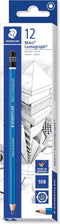 Staedtler Mars Lumograph 10B Graphite Art Drawing Pencil, Very Soft, Break-Resistant Bonded Lead, 12 Pack, 100-10B...