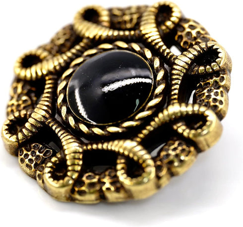 20 pcs Hollow Serpentine Circle Metal Shank Sewing Buttons for Coats -23mm -7/8"...