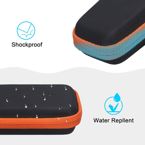 Lacdo Hard Carrying Case for SanDisk Extreme Pro/SanDisk Extreme Portable External SSD 500GB 1TB 2TB 4TB USB-C Solid State Drive EVA Shockproof Wa...