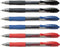 Pilot G2 pens retractable Gel Roller ballpoint 07 Fine point Black, Blue & Red Bundle (6)...