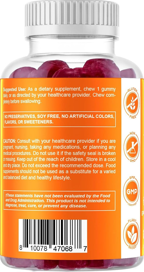 Vitamatic 2 Pack Vitamin D3 Gummies - 5000 IU Per Gummy - 60 Gummies - Great Taste - Healthy Bones, Teeth, Mood, Joint & Immune System Function (T...