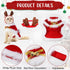 3 Pieces Christmas Pet Costumes Outfit Set Includes Puppy Cat Cloak with Star and Pompoms Kitten Dog Antlers Headband Pet Reindeer Headwear Cat Sa...