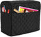 Luxja Dust Cover for Sewing Machine, Sewing Machine Cover with Pockets for Extra Accessories (Compatible with Brother and Singer), Black (Quilted ...