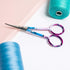 SINGER 4 Inch Forged Embroidery Scissors with Curved Tip for Sewing, Cross-Stiching, Crafts, & More (Pastel Print, 1-Pack)...