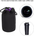 PATIKIL Camera Lens Bag, 3.5" IDx7.1 H Drawstring Lens Pouch with Thick Protective Neoprene, Lens Case for DSLR Camera Lens, Water Coffee Cups, Bl...