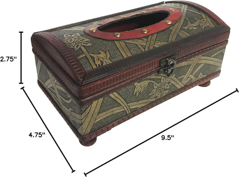 Allgala Antique Wooden Tissue Box Holder-HD90204...