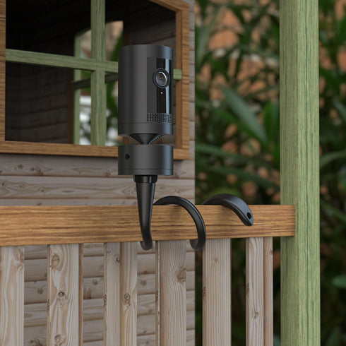 HOLACA Baby Monitor Mount Flexible Twist Stand for Pan-Tilt Mount,with Other 1/4Threaded Hole,Clip Mount Twist Mount with 15cm Hose Clamp Black...