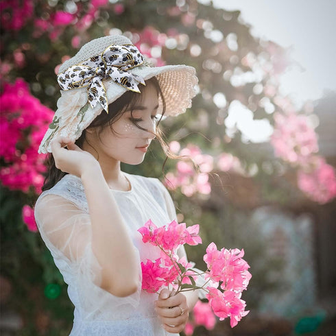 10 Yards Bee Wired Edge Ribbon Bumble Bee Burlap Ribbon Polyester Fabric Summer Bee Decorative Ribbons for Gift Wrapping DIY Craft Party Decoratio...