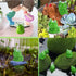 50pcs Mini Frog Garden Decor, Resin Mini Frogs Figurines, Tiny Plastic Frogs, Cute Green Frog Miniature Figurines Garden Home Decor, Fairy Garden ...