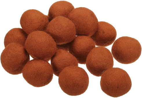 PATIKIL Wool Felt Balls Beads Wool Felting Pom 3cm 30mm Dark Brown for Home Crafts Handcrafts Project DIY Pack of 20...